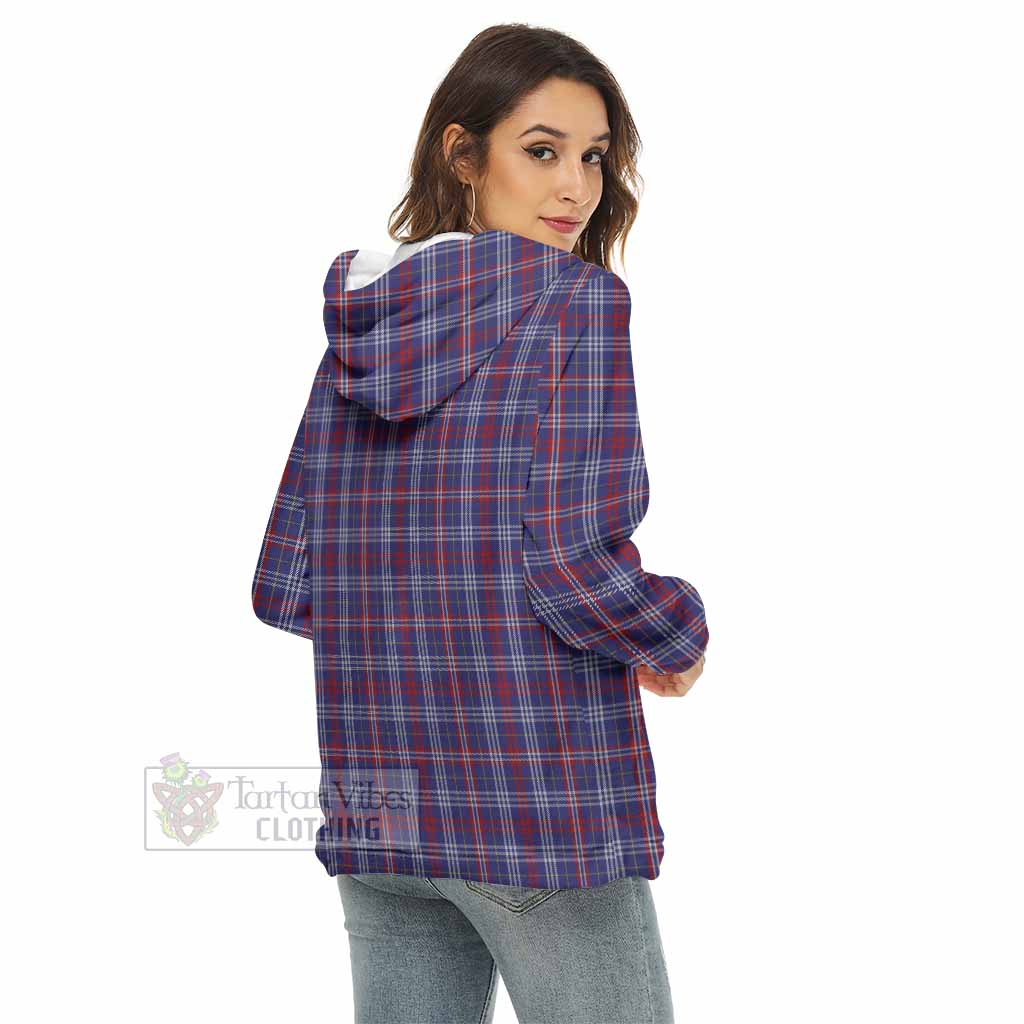 Parker Tartan Women's Borg Fleece Hoodie with Half Zip - Tartan Vibes Clothing
