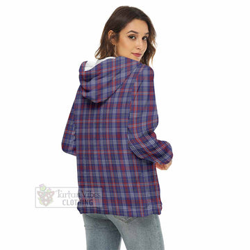 Parker Tartan Women's Borg Fleece Hoodie with Half Zip - Tartan Vibes Clothing