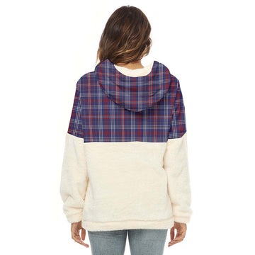 Parker Tartan Half Style Women's Borg Fleece Hoodie with Half Zip - Tartan Vibes Clothing