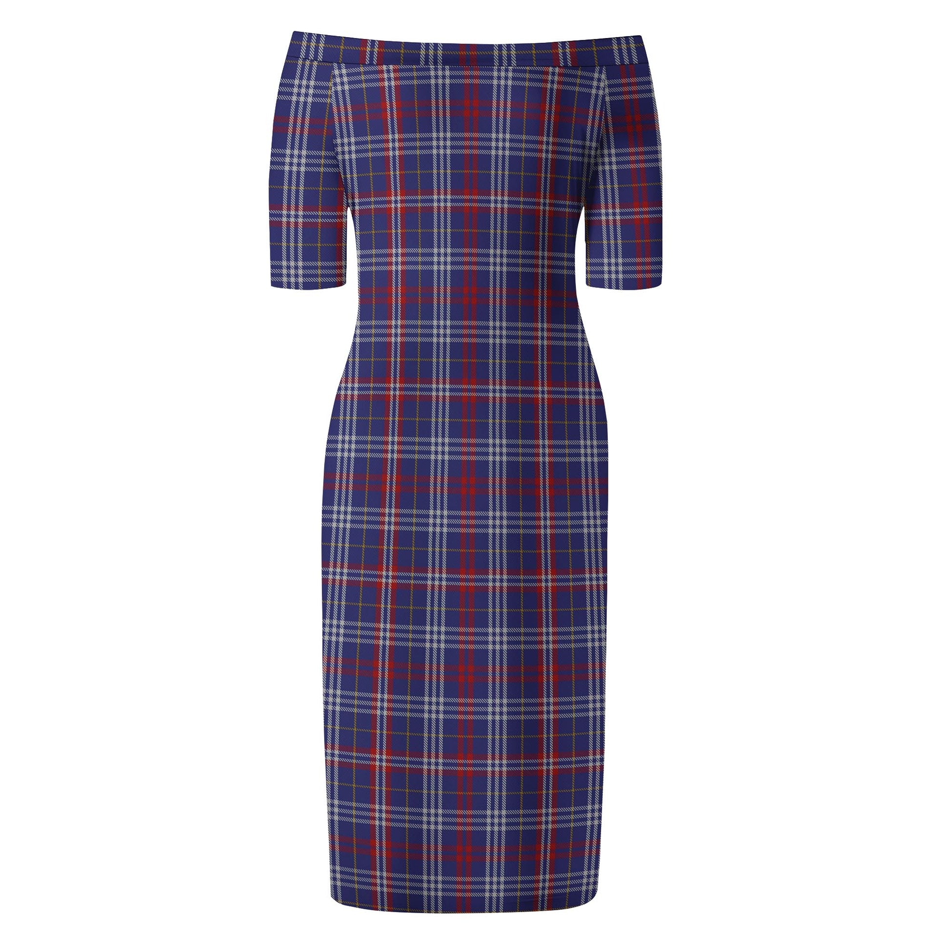 Parker Tartan Off Shoulder Lady Dress - Tartan Vibes Clothing