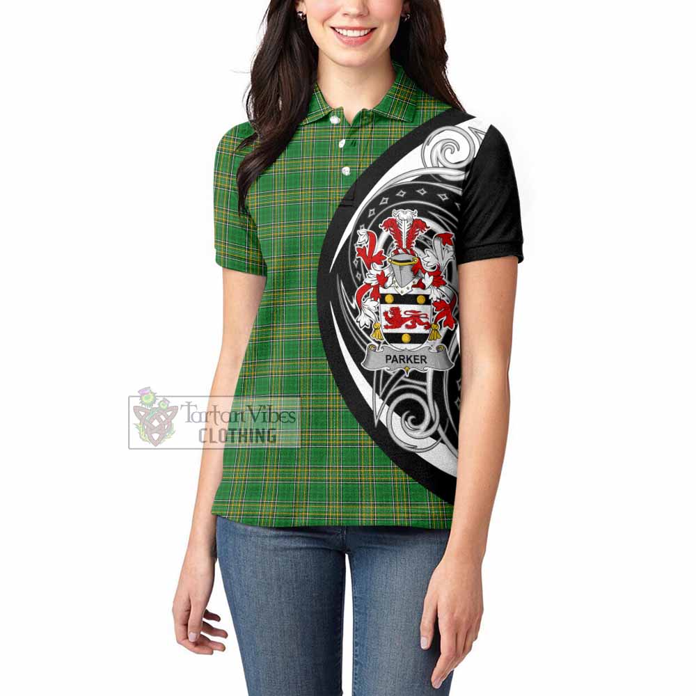 Tartan Vibes Clothing Parker Irish Clan Women's Polo Shirt Celtic Circle Style