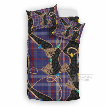 Parker Scottish Tartan Twisted Ropes Stylized Bedding Set UK Bedding Set UK Double 79*79 inch - Tartan Vibes Clothing