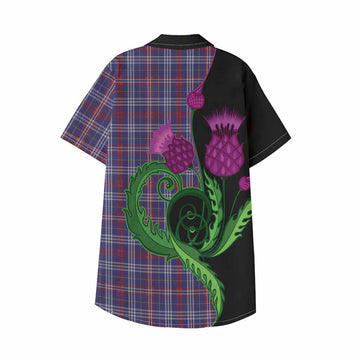 Parker Tartan Kid Hawaiian Shirt Traditional Scottish Thistle
