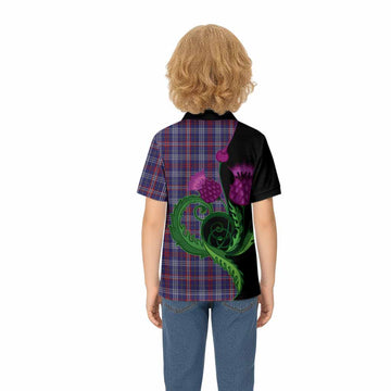 Parker Tartan Kid Polo Shirt Traditional Scottish Thistle