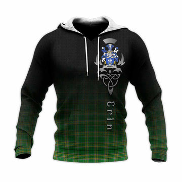 Parry Irish Clan Knitted Hoodie with Coat of Arms Erin Go Bragh Celtic Inspired