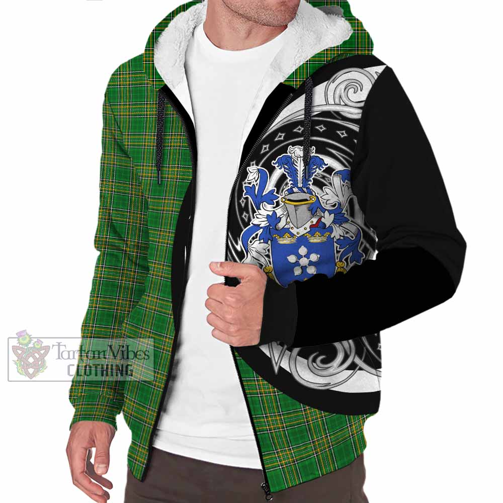 Tartan Vibes Clothing Parry Irish Clan Sherpa Hoodie Celtic Circle Style