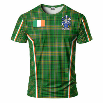 Parry Irish Clan Coat of Arm Tartan T-Shirt Flag Style