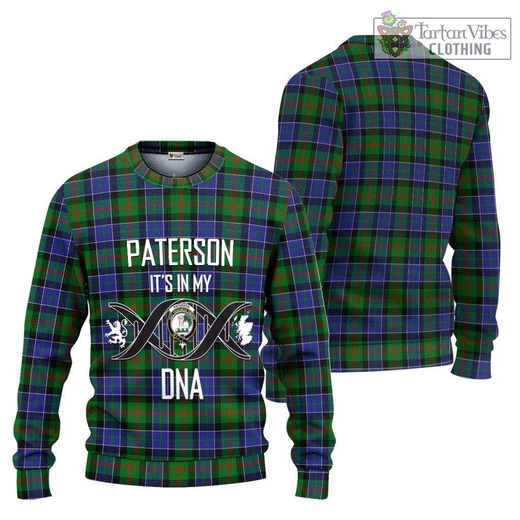 Paterson Tartan Knitted Sweater with Family Crest DNA In Me Style Unisex - Tartanvibesclothing Shop