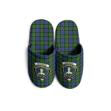 Paterson Tartan Home Slippers with Family Crest KIDS - Tartan Vibes Clothing