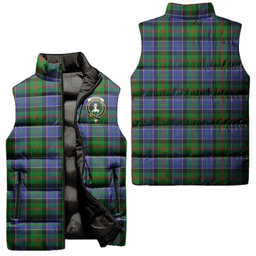 Paterson Tartan Sleeveless Puffer Jacket with Family Crest