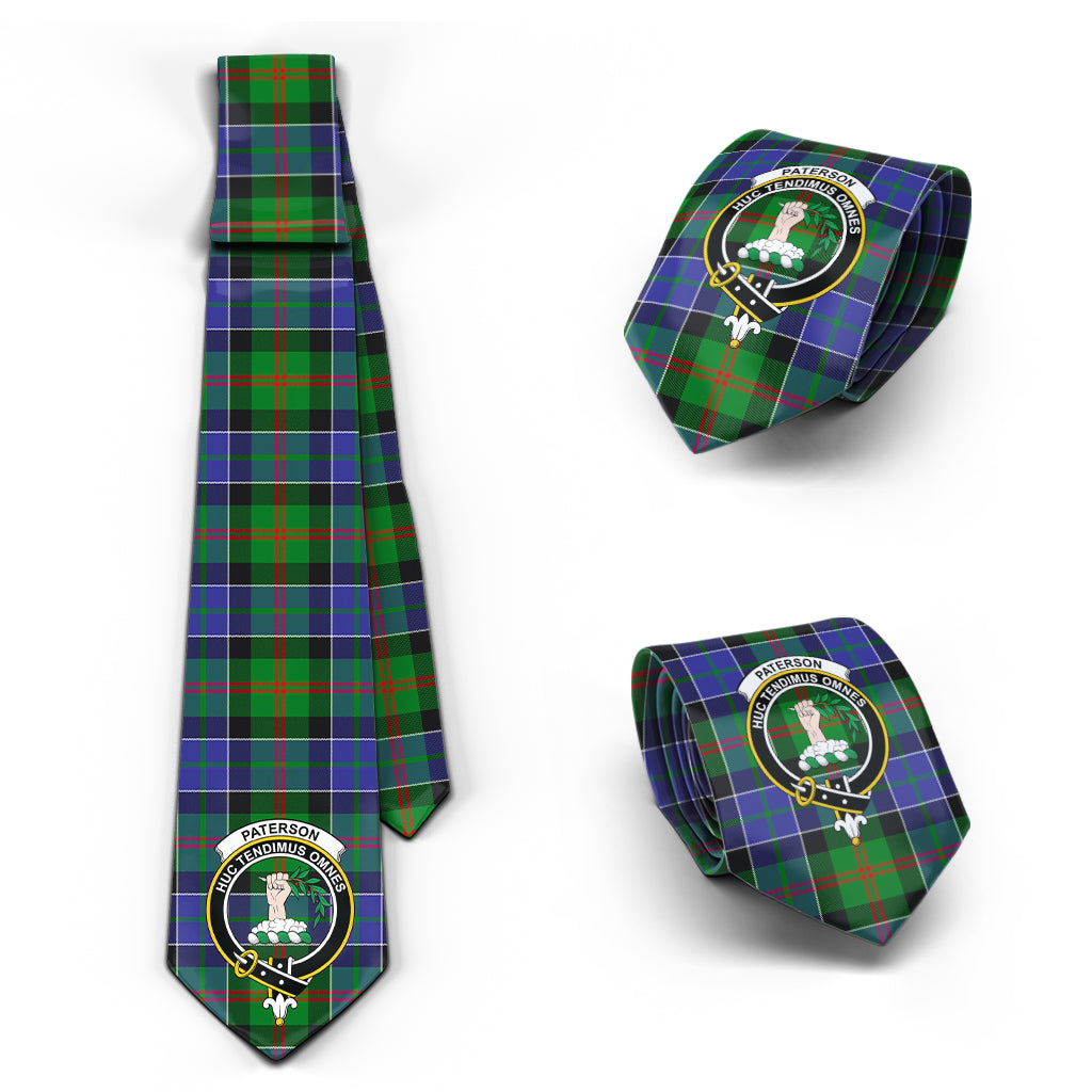 paterson-tartan-classic-necktie-with-family-crest