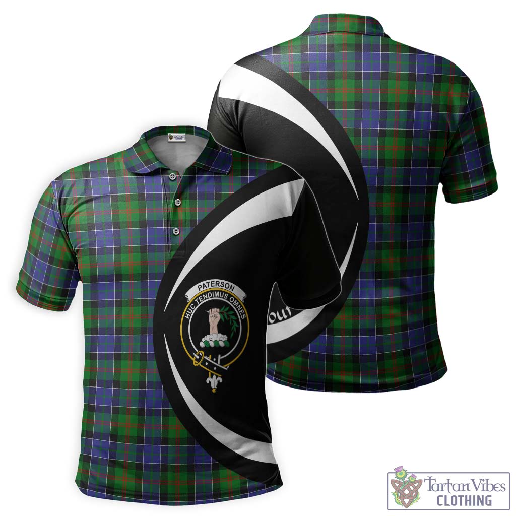 Paterson Tartan Men's Polo Shirt with Family Crest Circle Style Kid - Tartan Vibes Clothing
