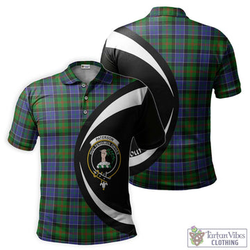 Paterson Tartan Men's Polo Shirt with Family Crest Circle Style Kid - Tartan Vibes Clothing