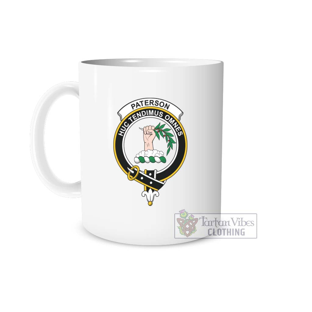 Paterson Family Crest Ceramic Mug One Size 11oz size - 2D-tartanvibesclothing