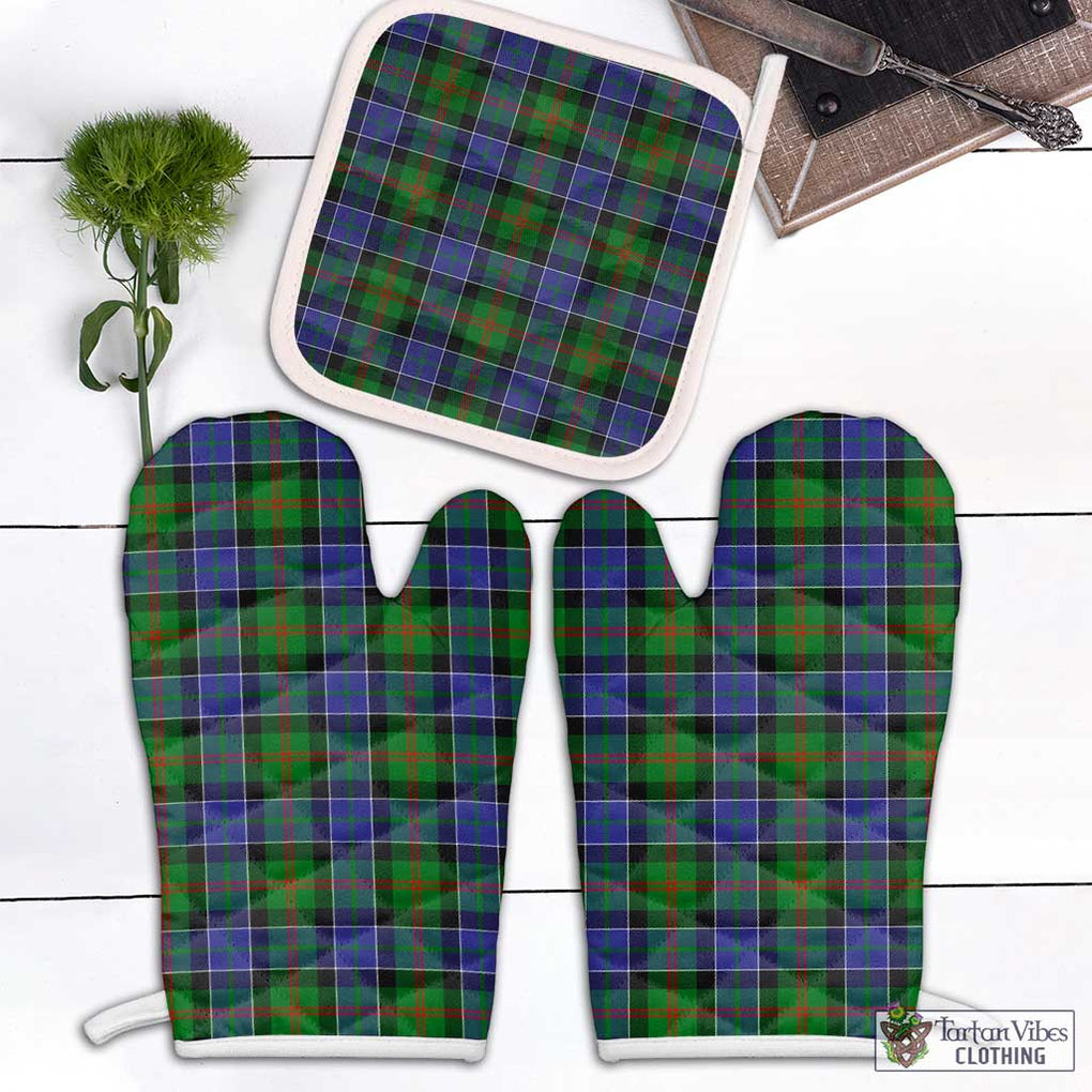 Paterson Tartan Combo Oven Mitt & Pot-Holder Combo 1 Oven Mitt & 1 Pot-Holder White - Tartan Vibes Clothing