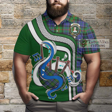 Paterson Tartan Polo Shirt with Epic Bagpipe Style
