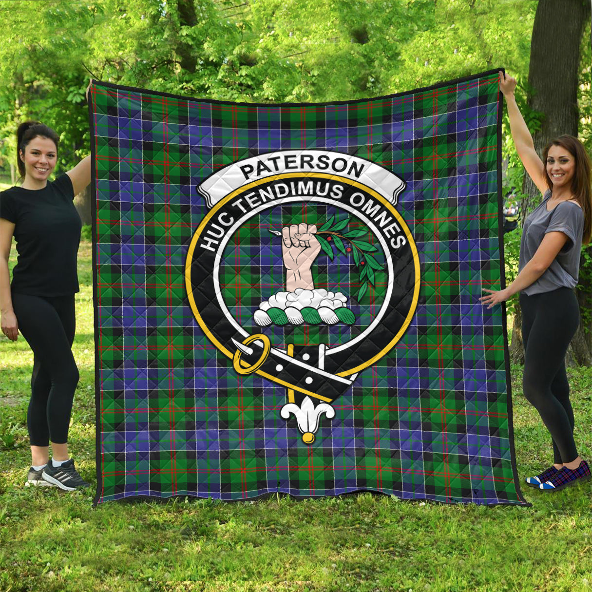 paterson-tartan-quilt-with-family-crest