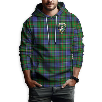 Paterson Tartan Hoodie with Family Crest