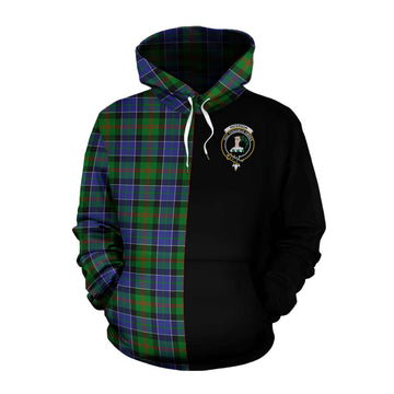 Tartan Vibes Clothing Paterson Tartan Cotton Hoodie with Family Crest and Half Of Me Style