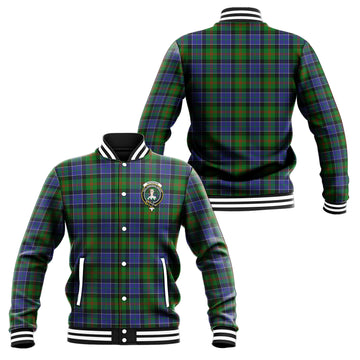 Paterson Tartan Baseball Jacket with Family Crest