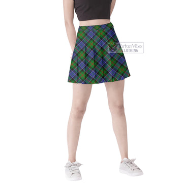 Paterson Tartan Women's Plated Mini Skirt