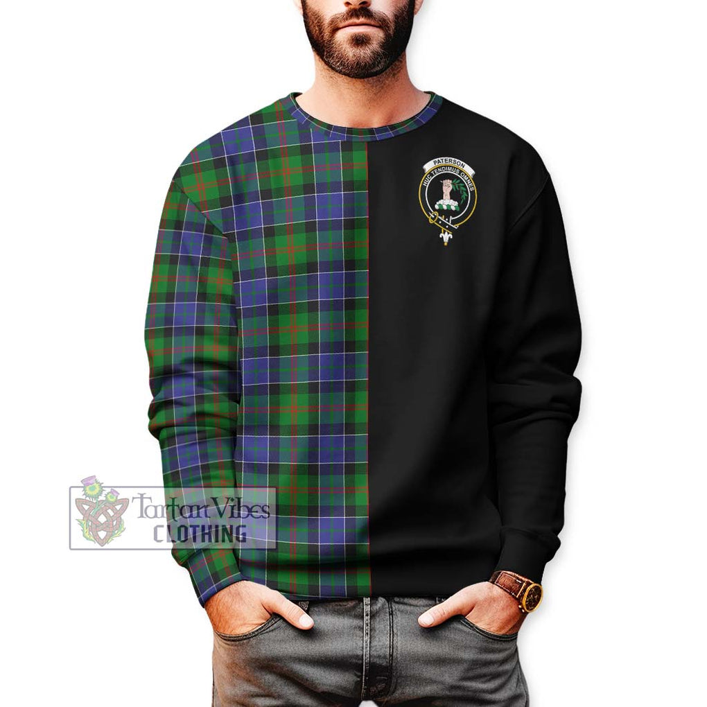 Paterson Tartan Sweatshirt with Family Crest and Half Of Me Style Unisex - Tartanvibesclothing Shop
