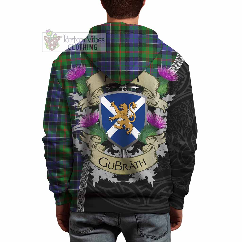 Tartan Vibes Clothing Paterson Tartan Family Crest Hoodie Lion Rampant Royal Thistle Shield Celtic Inspired