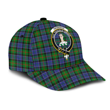 Paterson Tartan Classic Cap with Family Crest