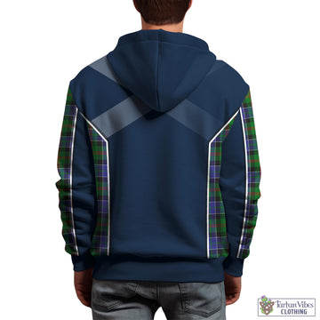 Paterson Tartan Hoodie with Family Crest and Scottish Thistle Vibes Sport Style