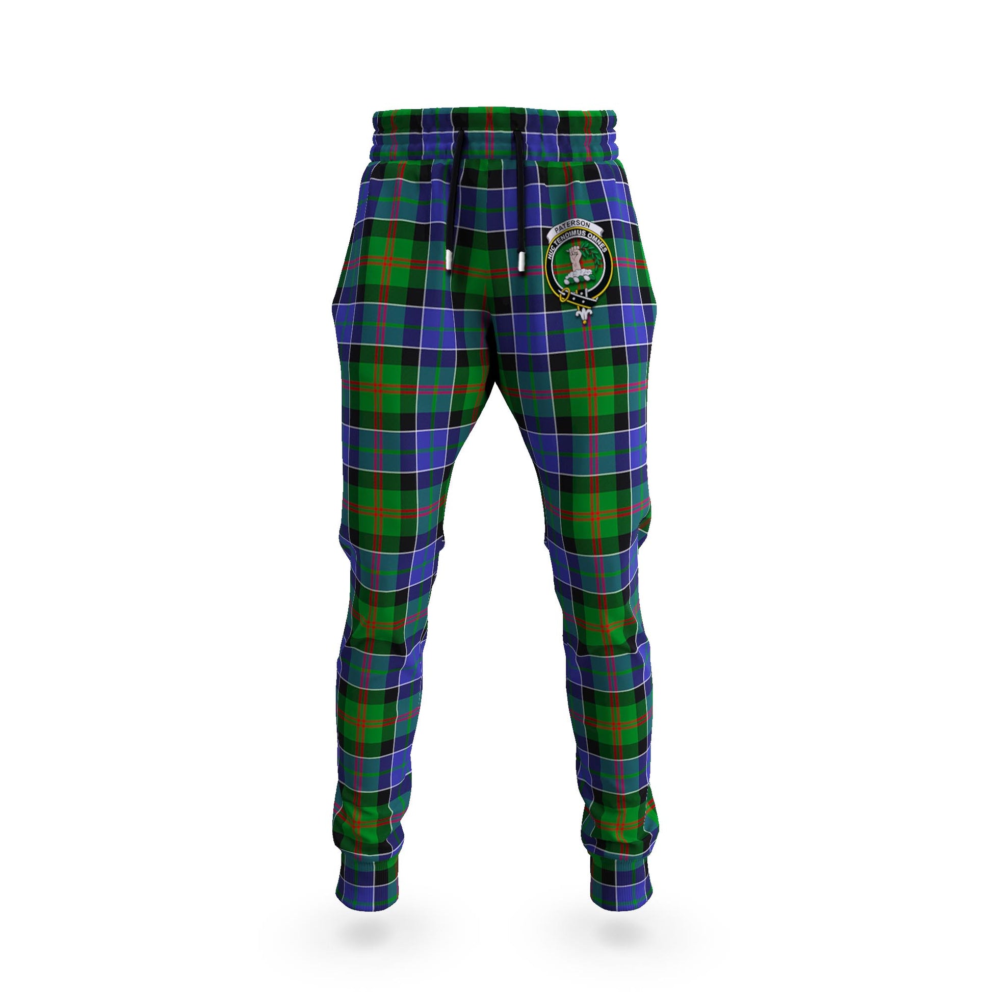 Paterson Tartan Joggers Pants with Family Crest 5XL - Tartan Vibes Clothing