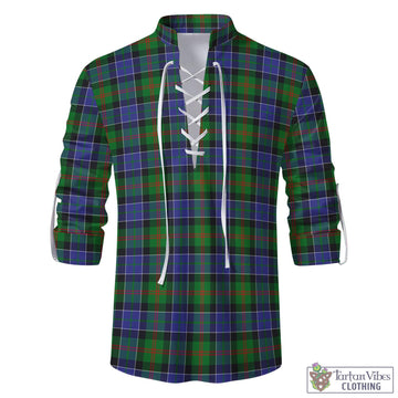 Tartan Vibes Clothing Paterson Tartan Men's Scottish Traditional Jacobite Ghillie Kilt Shirt