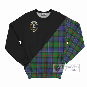 Paterson Tartan Sweatshirt with Family Crest and Military Logo Style - Tartanvibesclothing Shop