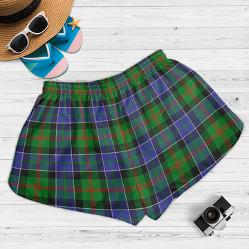 Paterson Tartan Womens Shorts with Family Crest