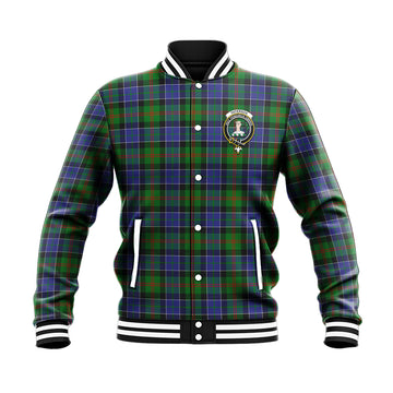 Paterson Tartan Baseball Jacket with Family Crest