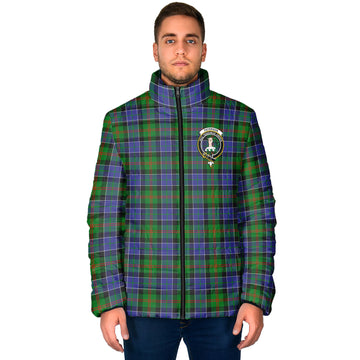 Paterson Tartan Padded Jacket with Family Crest