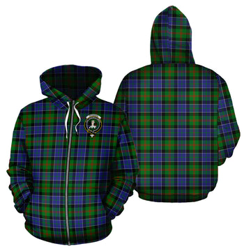 Paterson Tartan Hoodie with Family Crest