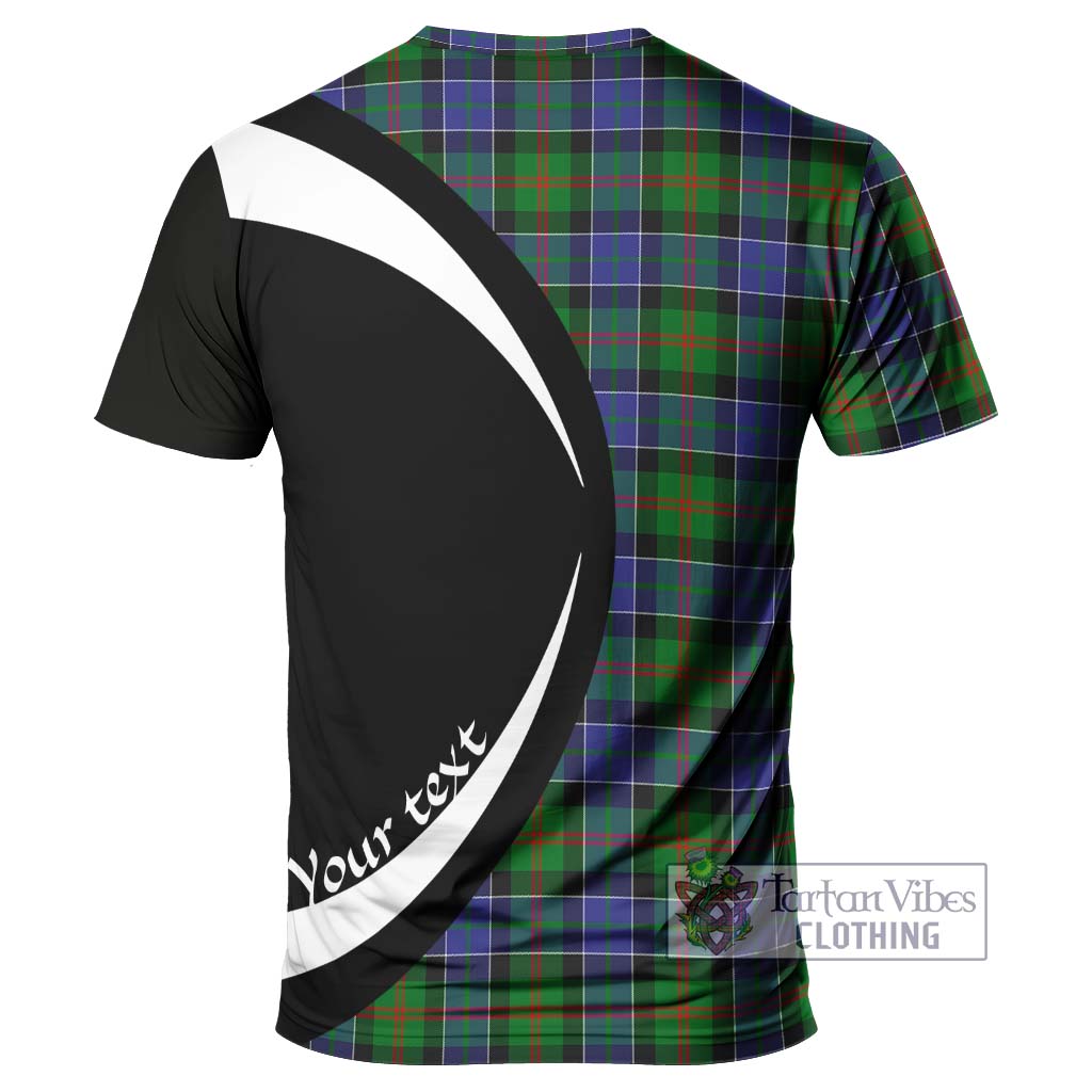 Tartan Vibes Clothing Paterson Tartan T-Shirt with Family Crest Circle Style