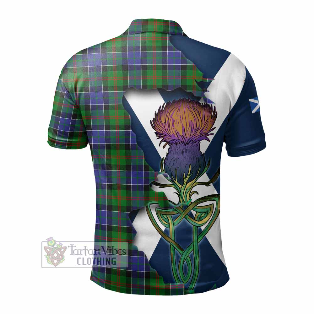Tartan Vibes Clothing Paterson Tartan Family Crest Polo Shirt Scottish Thistle Celtic Inspired
