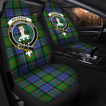 Paterson Tartan Car Seat Cover with Family Crest - Tartanvibesclothing