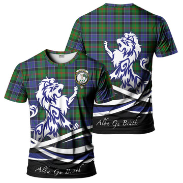 Paterson Tartan T-Shirt with Alba Gu Brath Regal Lion Emblem