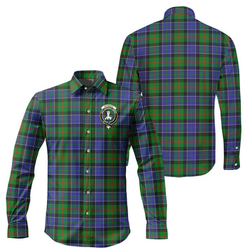 Paterson Tartan Long Sleeve Button Up Shirt with Family Crest