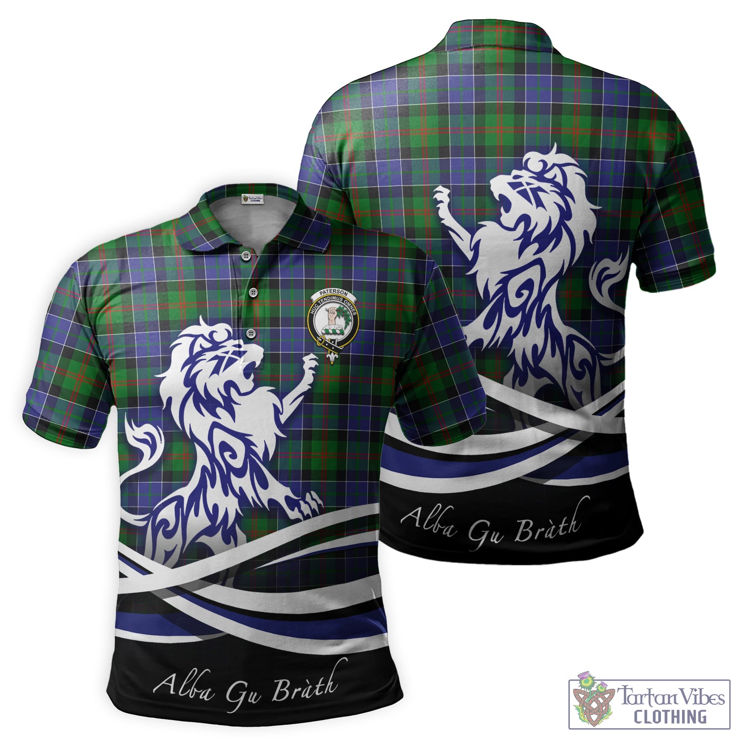 paterson-tartan-polo-shirt-with-alba-gu-brath-regal-lion-emblem