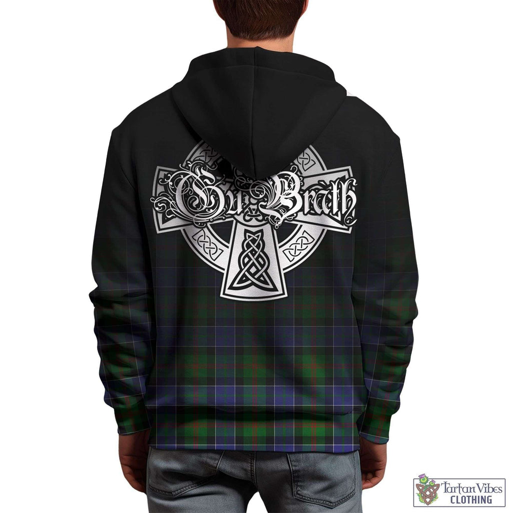 Tartan Vibes Clothing Paterson Tartan Hoodie Featuring Alba Gu Brath Family Crest Celtic Inspired
