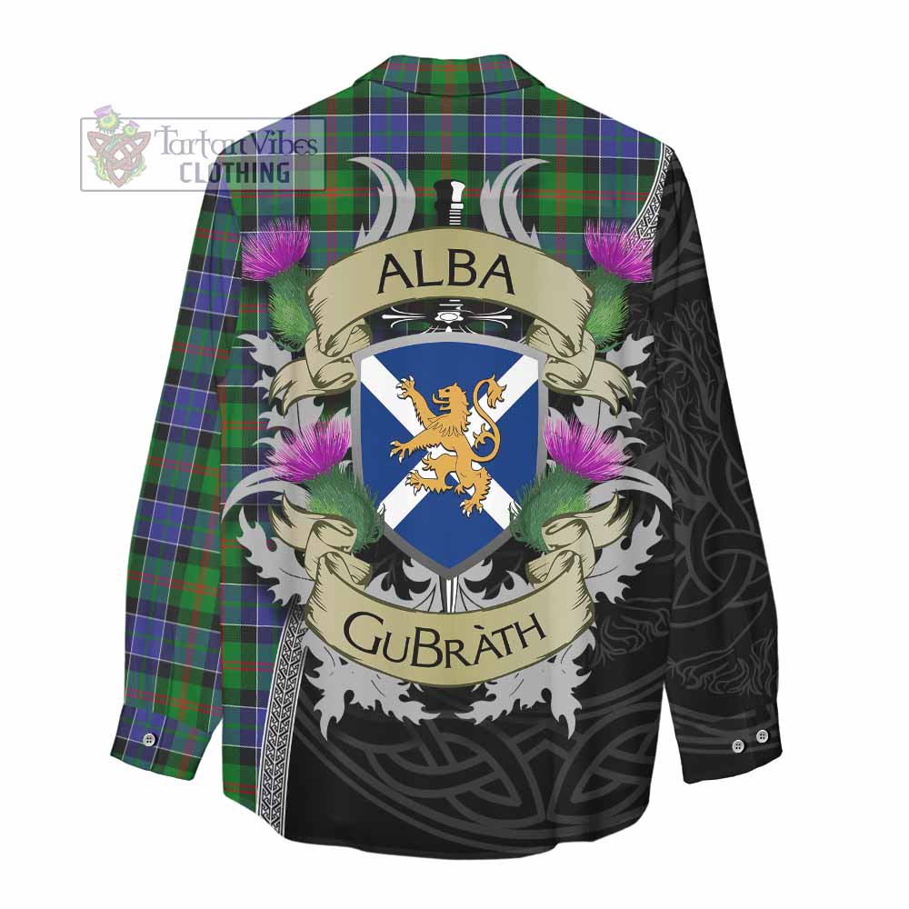 Tartan Vibes Clothing Paterson Tartan Family Crest Women's Casual Shirt Lion Rampant Royal Thistle Shield Celtic Inspired