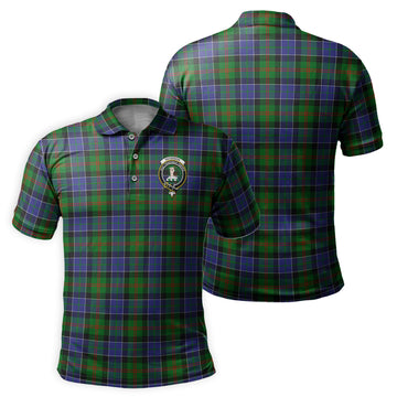 Paterson Tartan Men's Polo Shirt with Family Crest