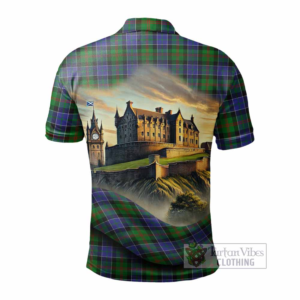 Tartan Vibes Clothing Paterson Tartan Family Crest Polo Shirt with Scottish Ancient Castle Stype