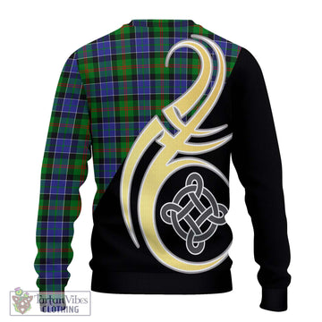 Paterson Tartan Knitted Sweater with Family Crest and Celtic Symbol Style - Tartan Vibes Clothing