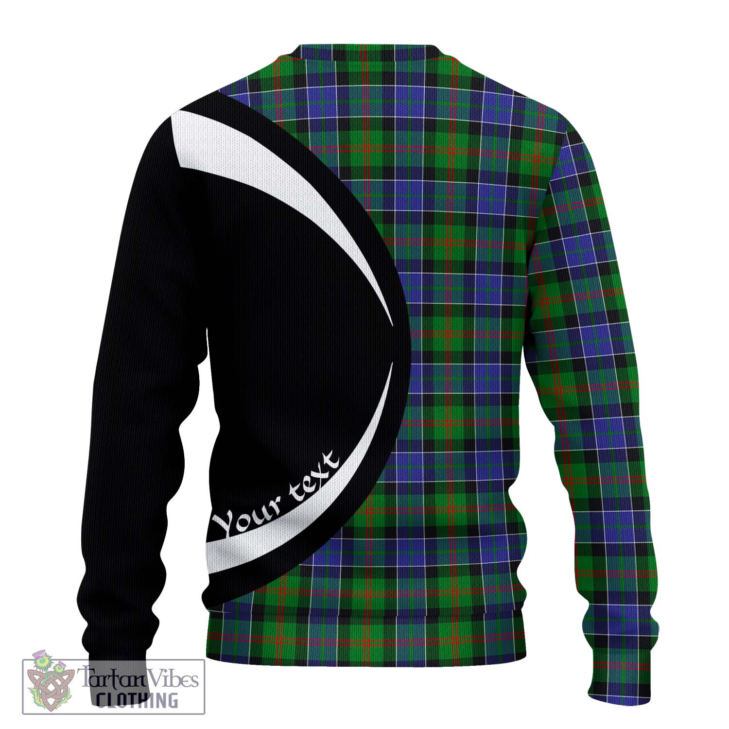 Paterson Tartan Knitted Sweater with Family Crest Circle Style - Tartan Vibes Clothing