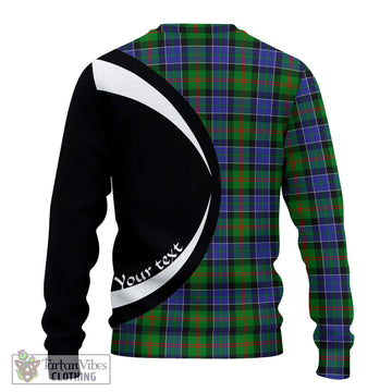 Paterson Tartan Knitted Sweater with Family Crest Circle Style - Tartan Vibes Clothing