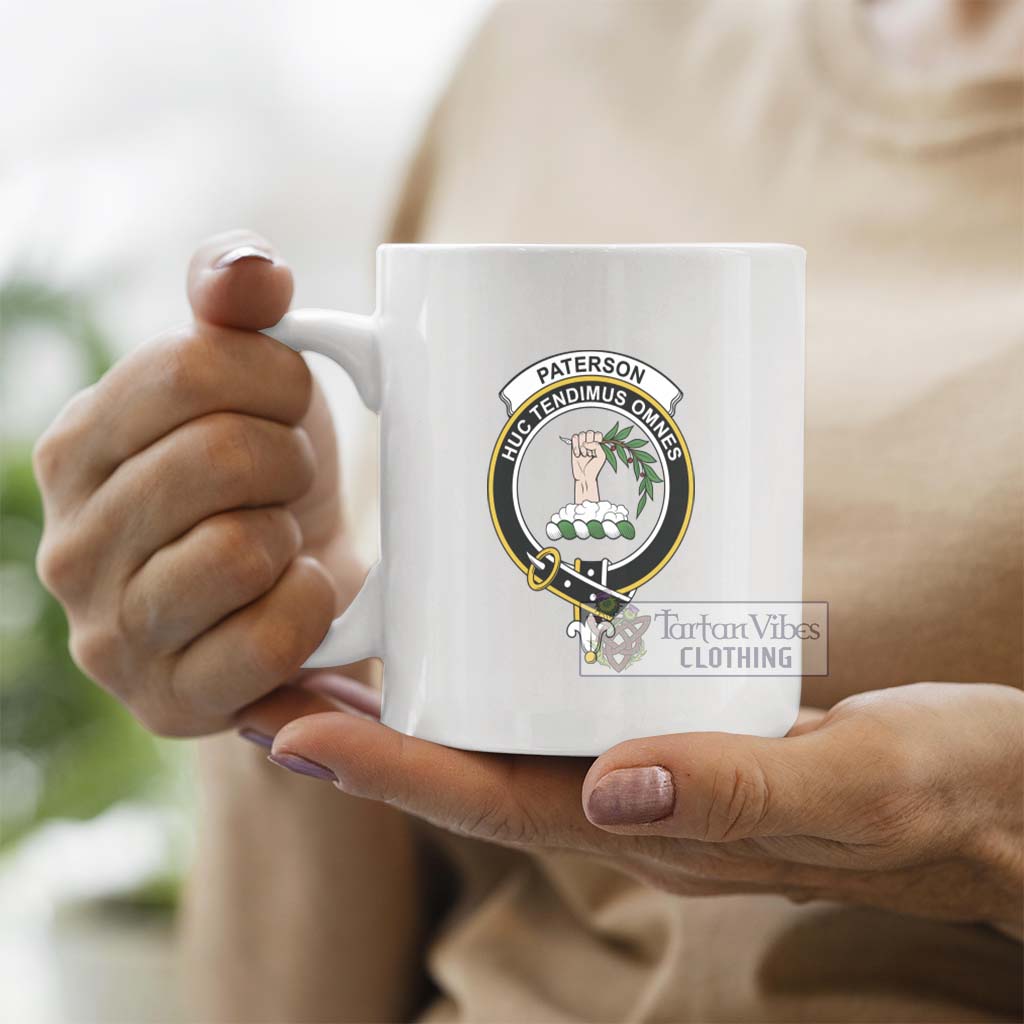 Paterson Family Crest Ceramic Mug - 2D-tartanvibesclothing